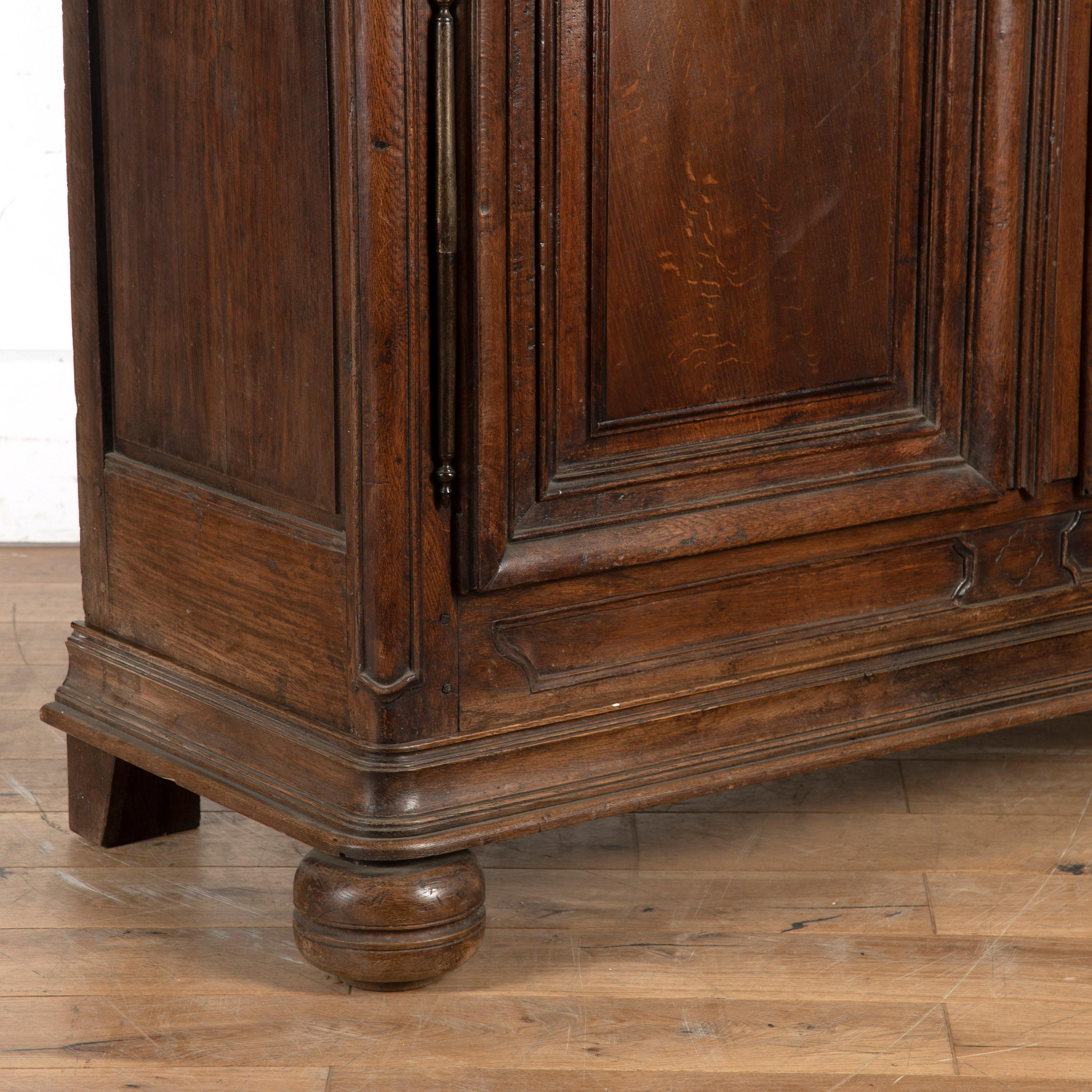 19th Century French Oak Armoire For Sale