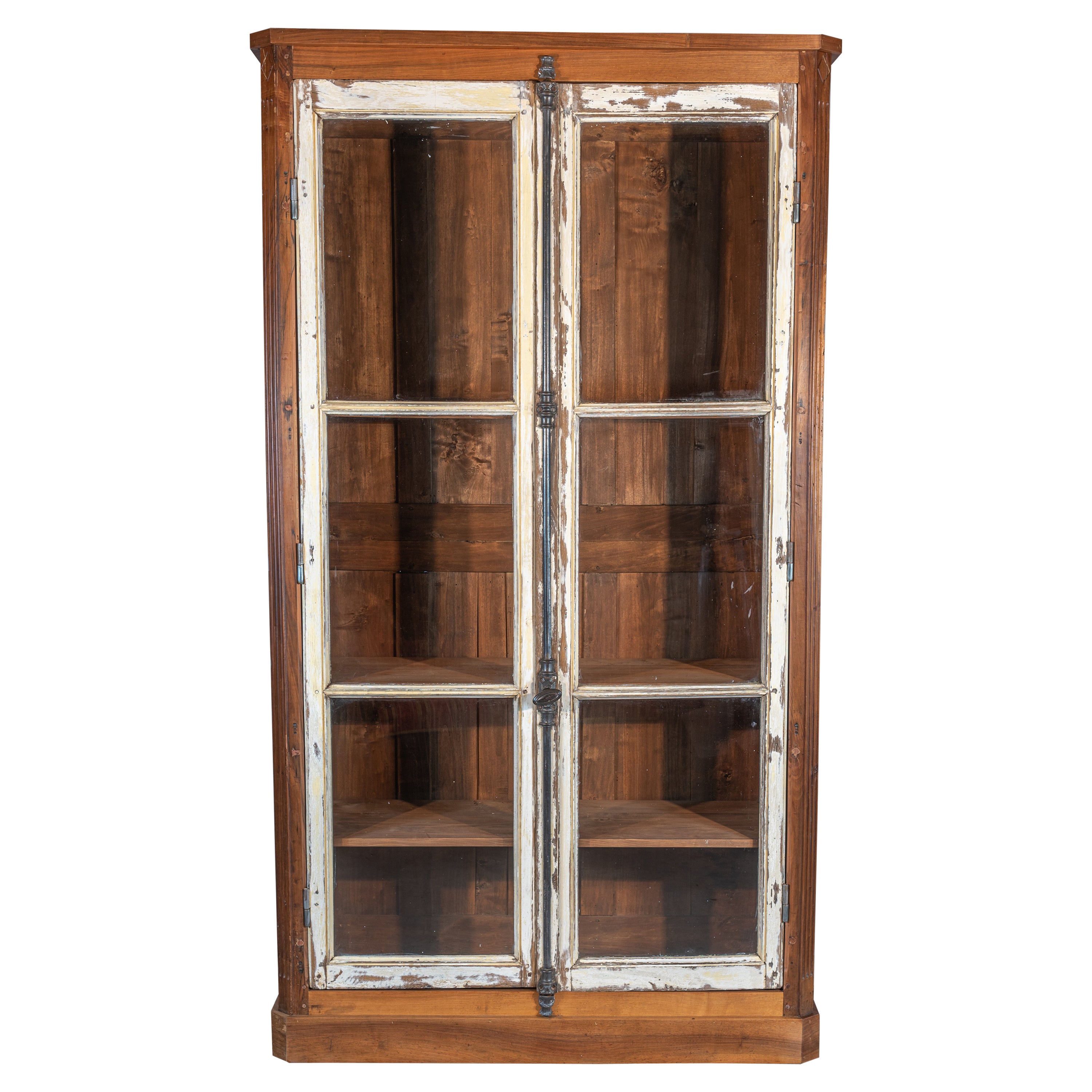 Französisch Eiche Armoire Vitrine im Angebot