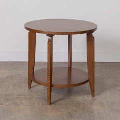 Tavolo Gueridon Art Deco in Oak francese