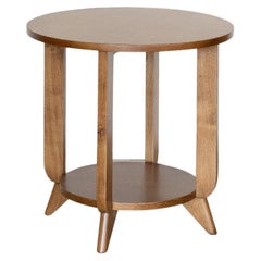 Guéridon Art Déco en chêne français