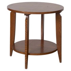 Tavolo Gueridon Art Deco in Oak francese