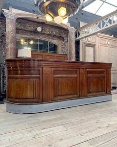 French Oak Bar Counter, 1940s