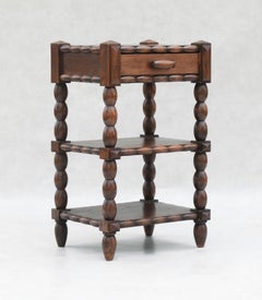 Meuble d'appoint à trois tiroirs en chêne français Bobbin Wood