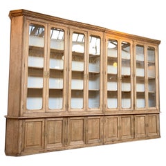 19th Monumental Oak French Bookcase