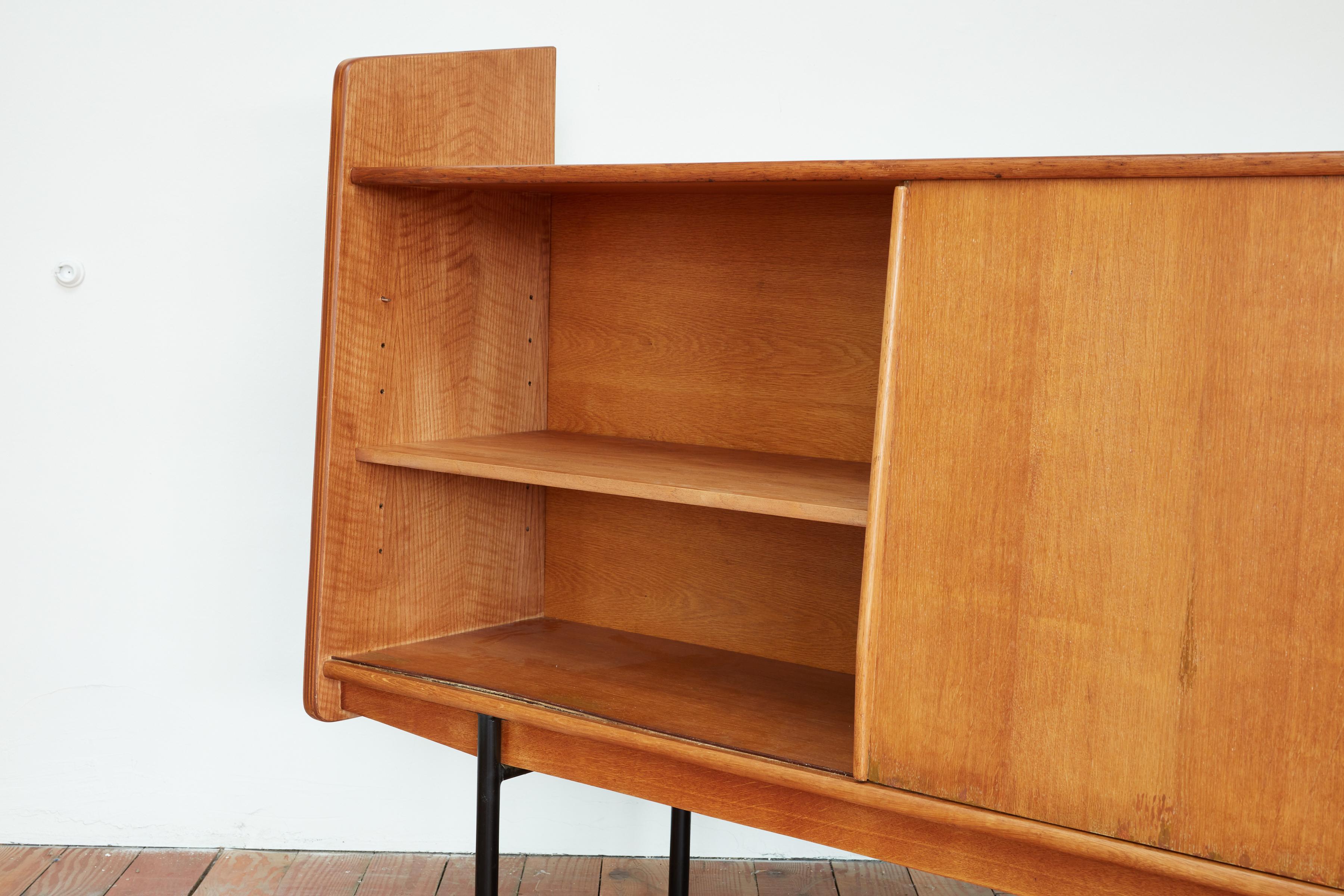 French Oak Bookcase in Style of Escande For Sale 7