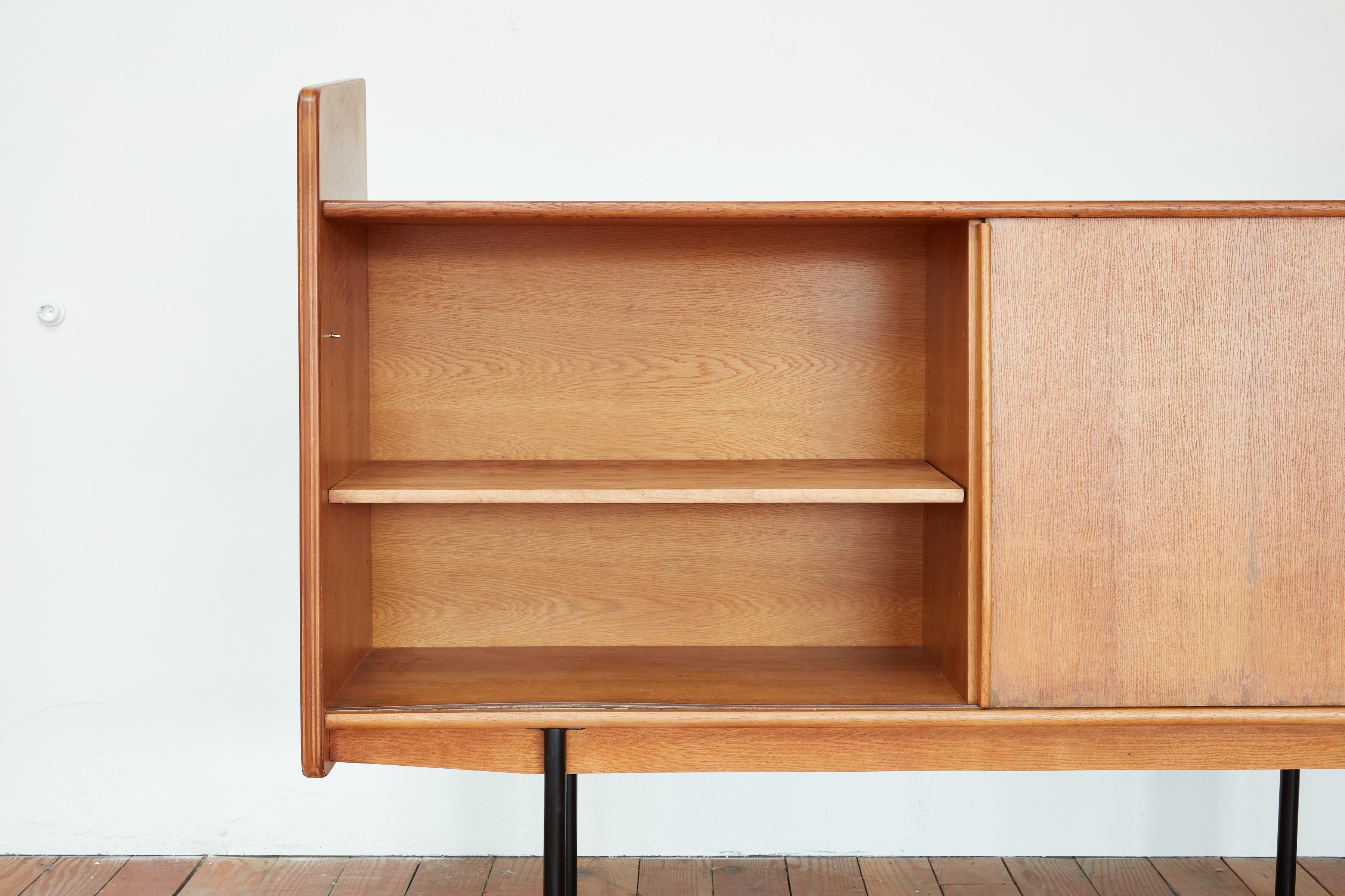 French Oak Bookcase in Style of Escande For Sale 10