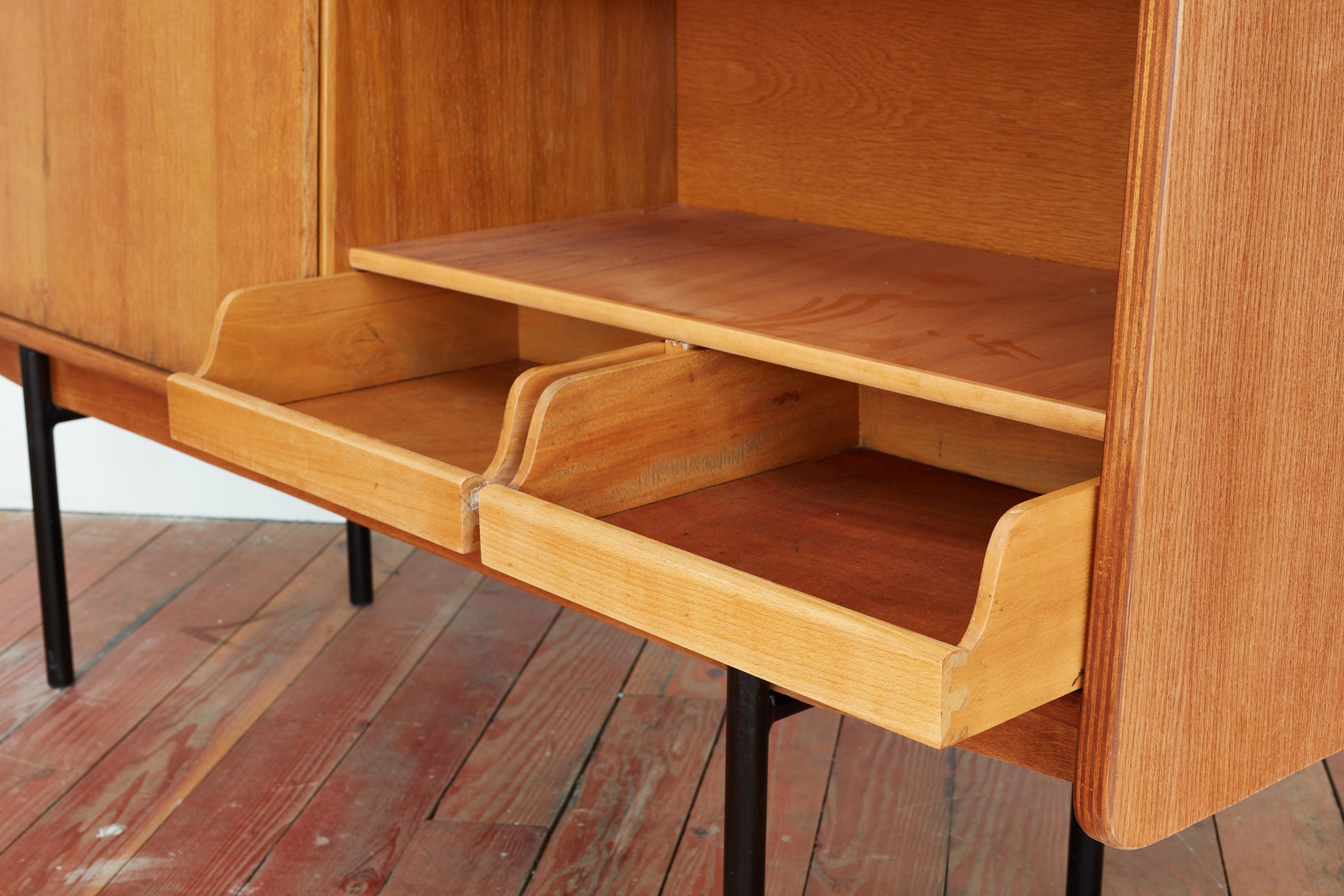 French Oak Bookcase in Style of Escande For Sale 4