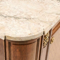 French Oak Buffet Signed ‘Haentges Freres, Paris’, circa 1910-1920.