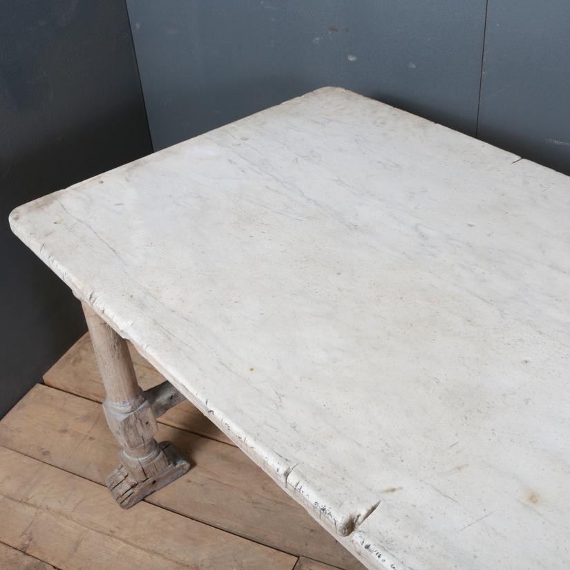 18th Century and Earlier French Oak Butchers/Serving Table