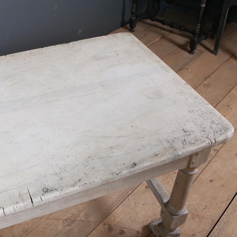Marble French Oak Butchers/Serving Table