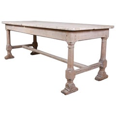 Antique French Oak Butchers/Serving Table