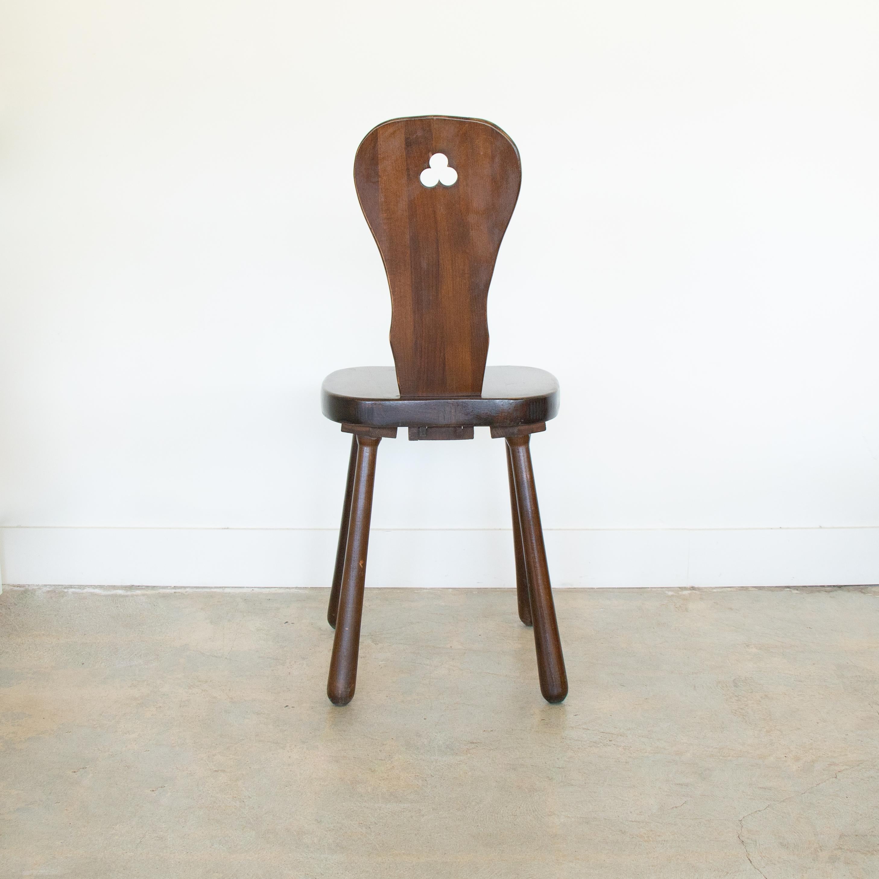 20th Century French Oak Carved Chair
