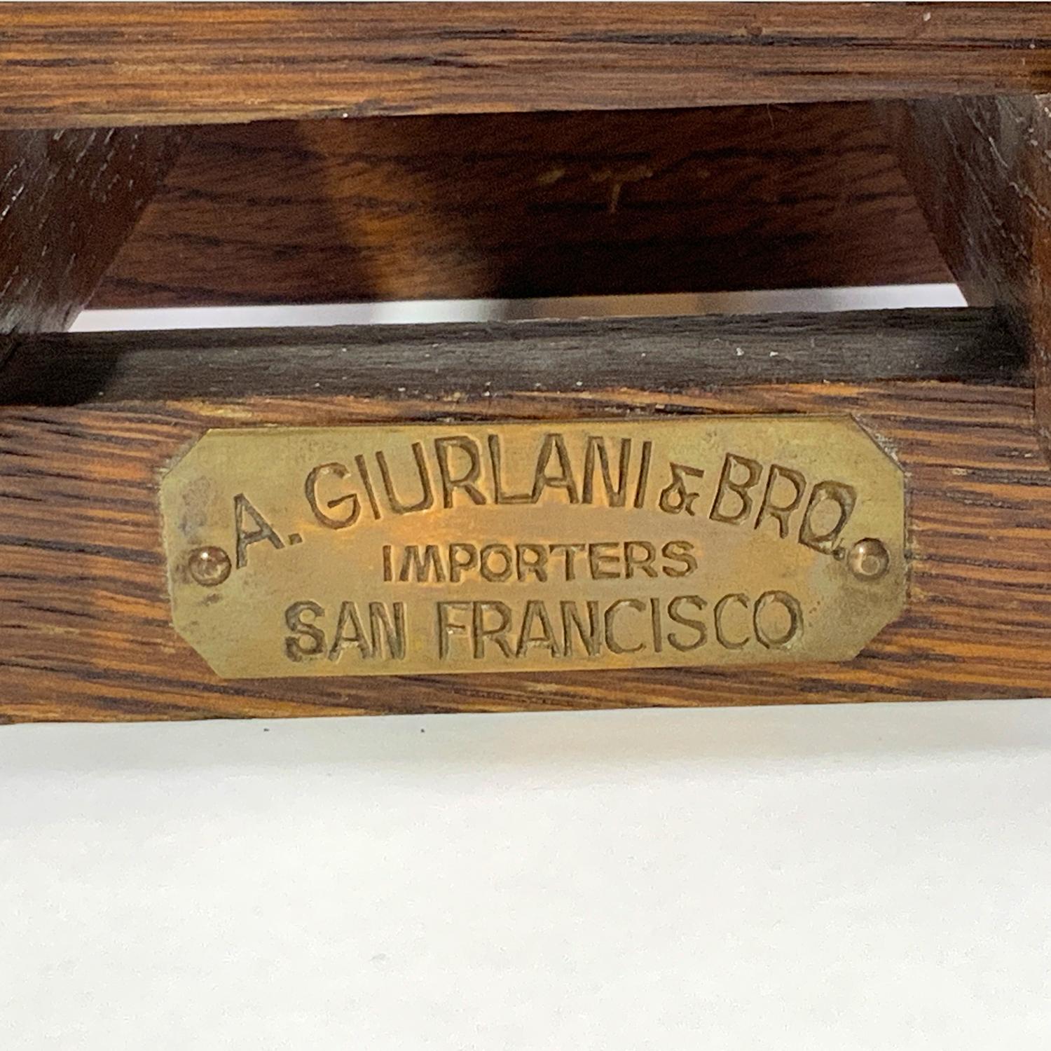 Mid-20th Century French Oak Cask on Stand for a. Giurlani + Bros. For Sale