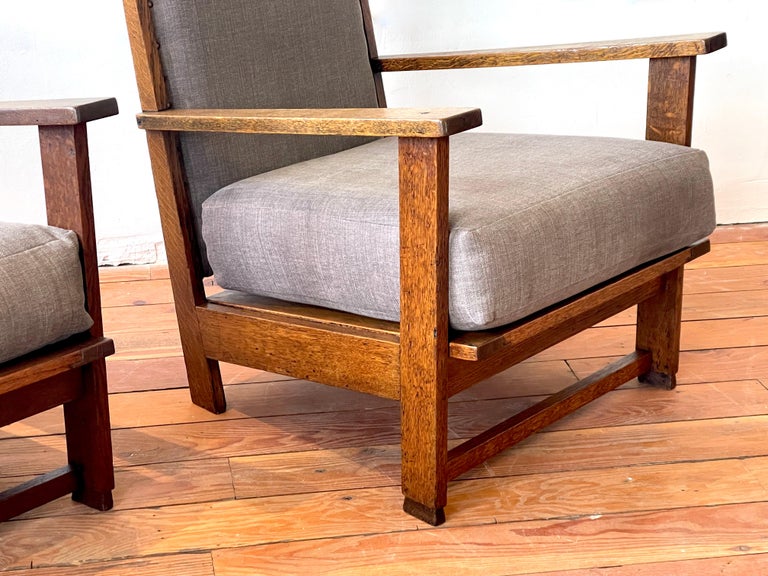 Mid-20th Century French Oak Chairs For Sale