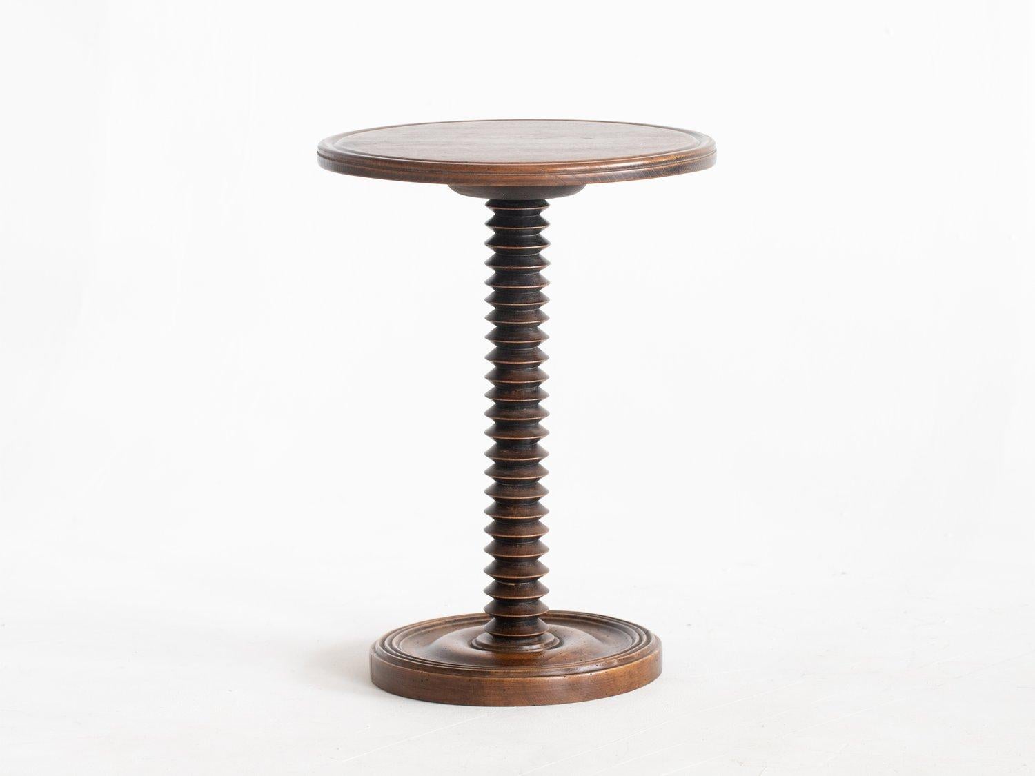 A beautifully elegant side table in the manner of Charles Dudouyt.
We believe this to be an original piece from circa 1940s but there are no authentication mark on it.  The piece originated from France and is certainly of the period.
The exquisite