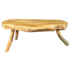 French oak coffee table 20th century