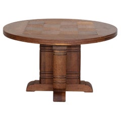 French Oak Coffee Table by Charles Dudouyt
