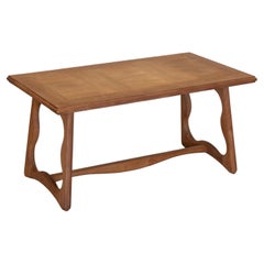 French Oak Coffee Table by Guillerme et Chambron