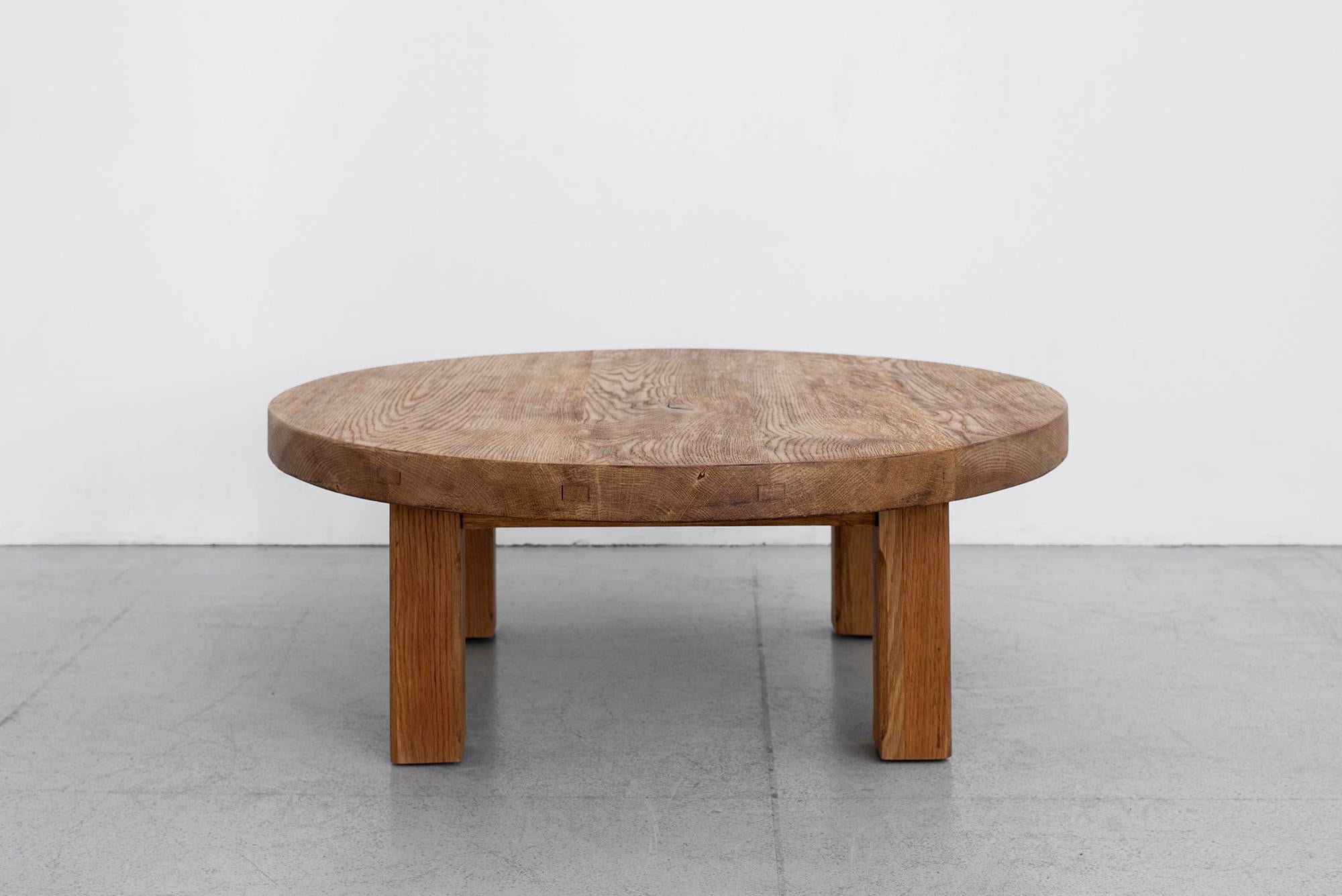 French Oak Coffee Table In Good Condition In Beverly Hills, CA