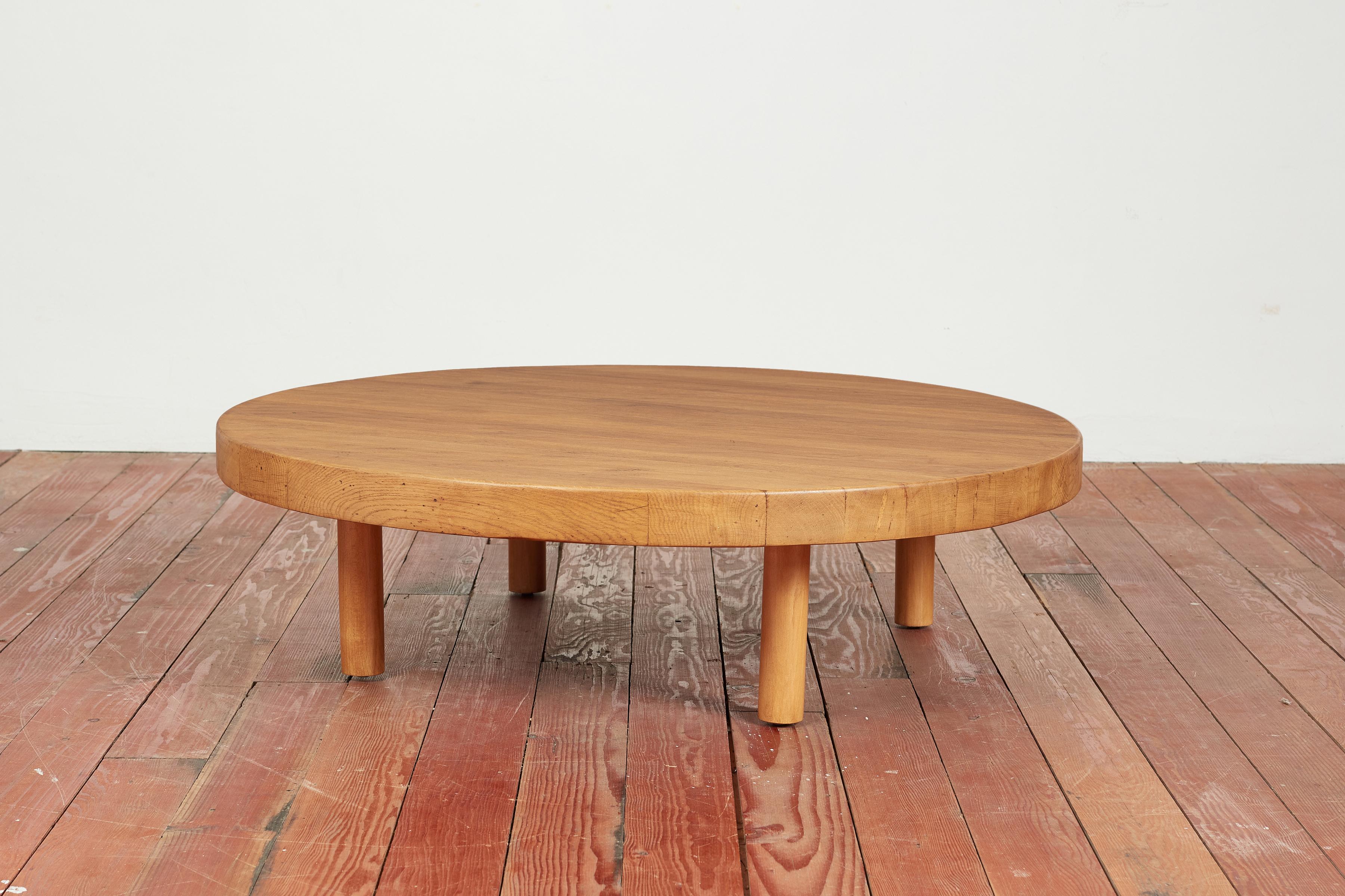 Table basse en Oak Oak français Bon état - En vente à Beverly Hills, CA