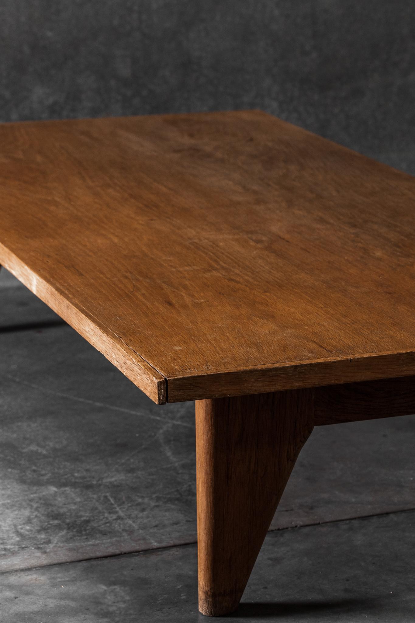 Mid-20th Century French Oak Coffee Table