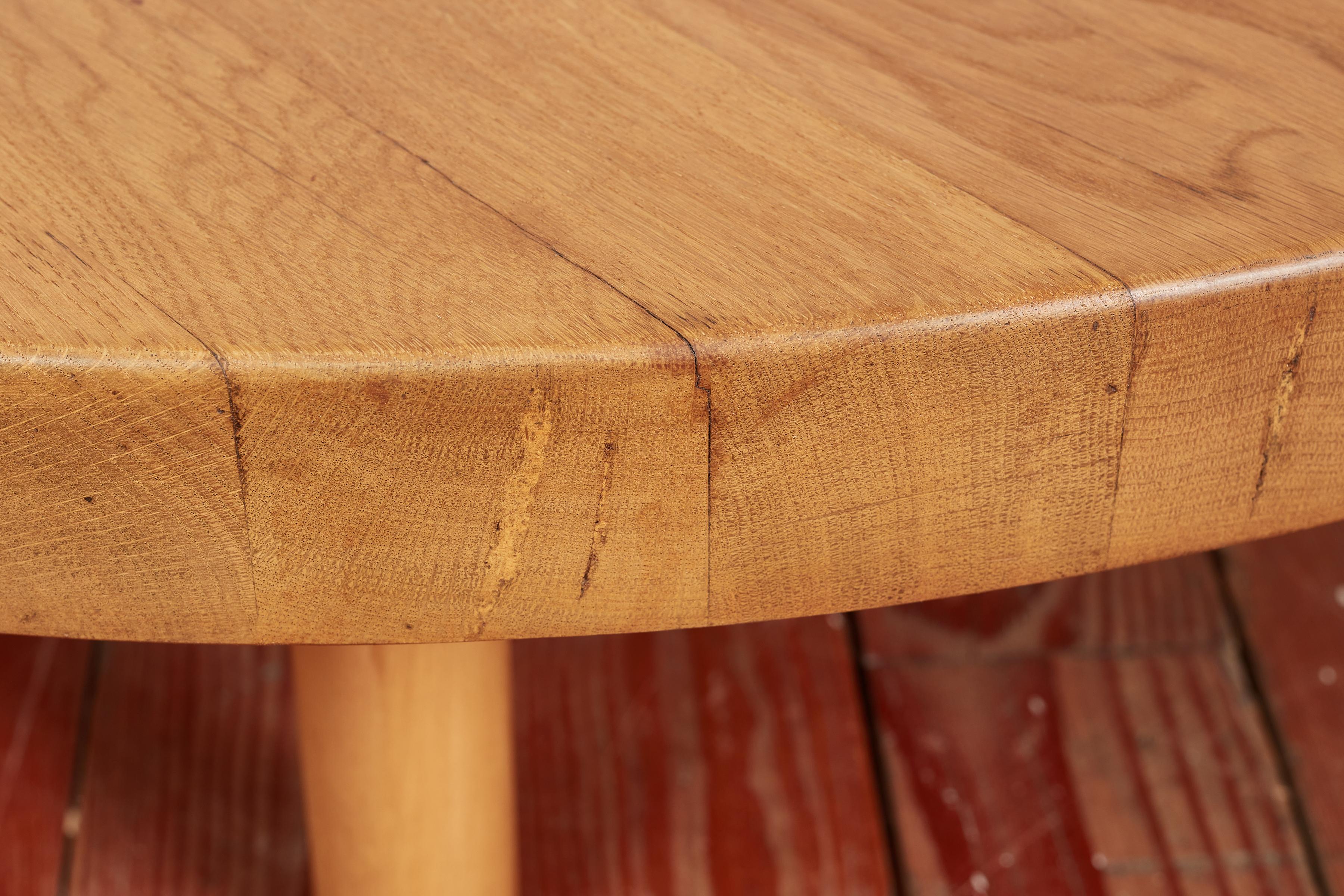 Table basse en Oak Oak français en vente 4