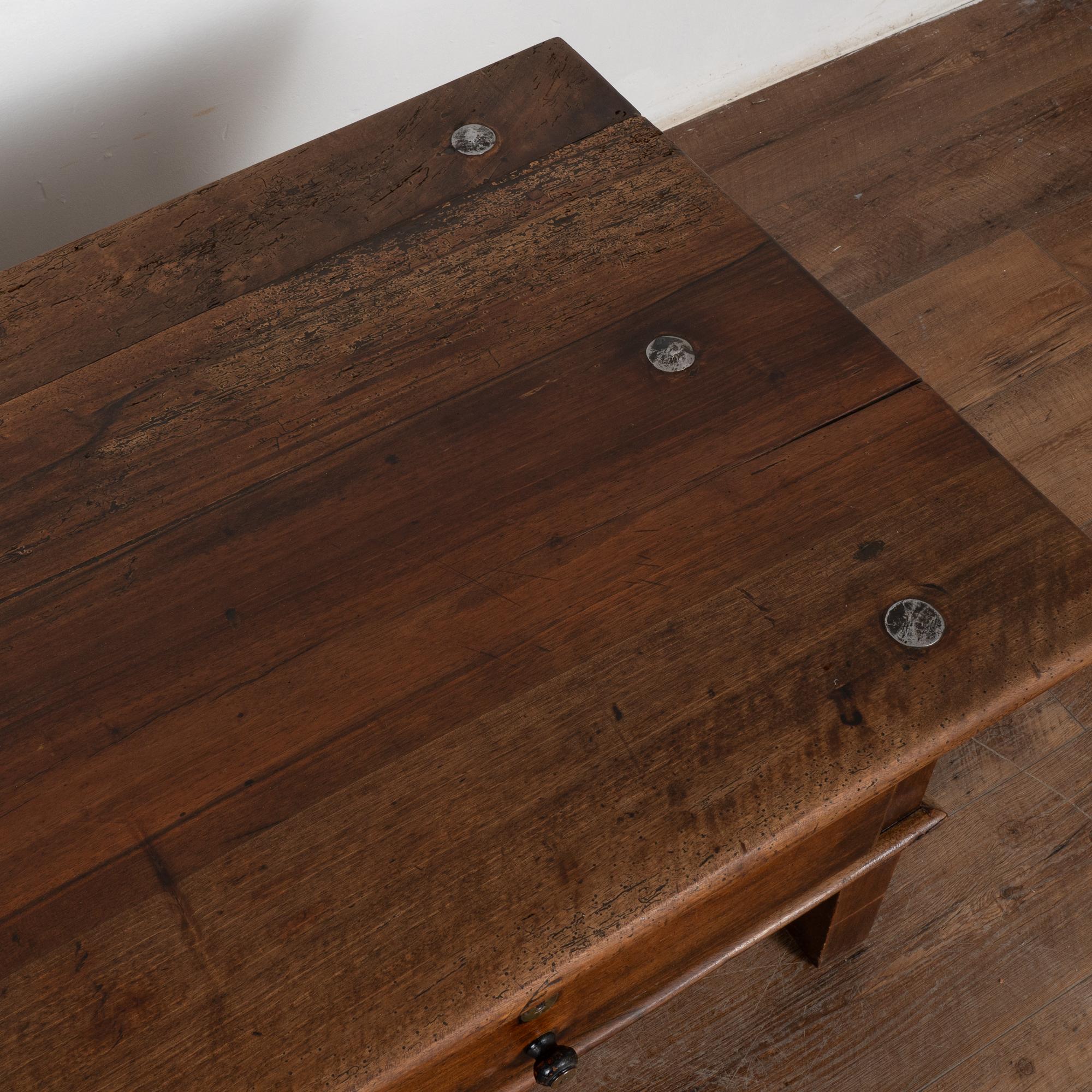 French Oak Coffee Table with Two Drawers, circa 1820-40 3