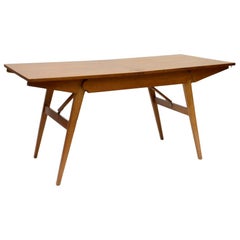 Guillerme et Chambron Oak Collapsible Desk/ Cocktail Table