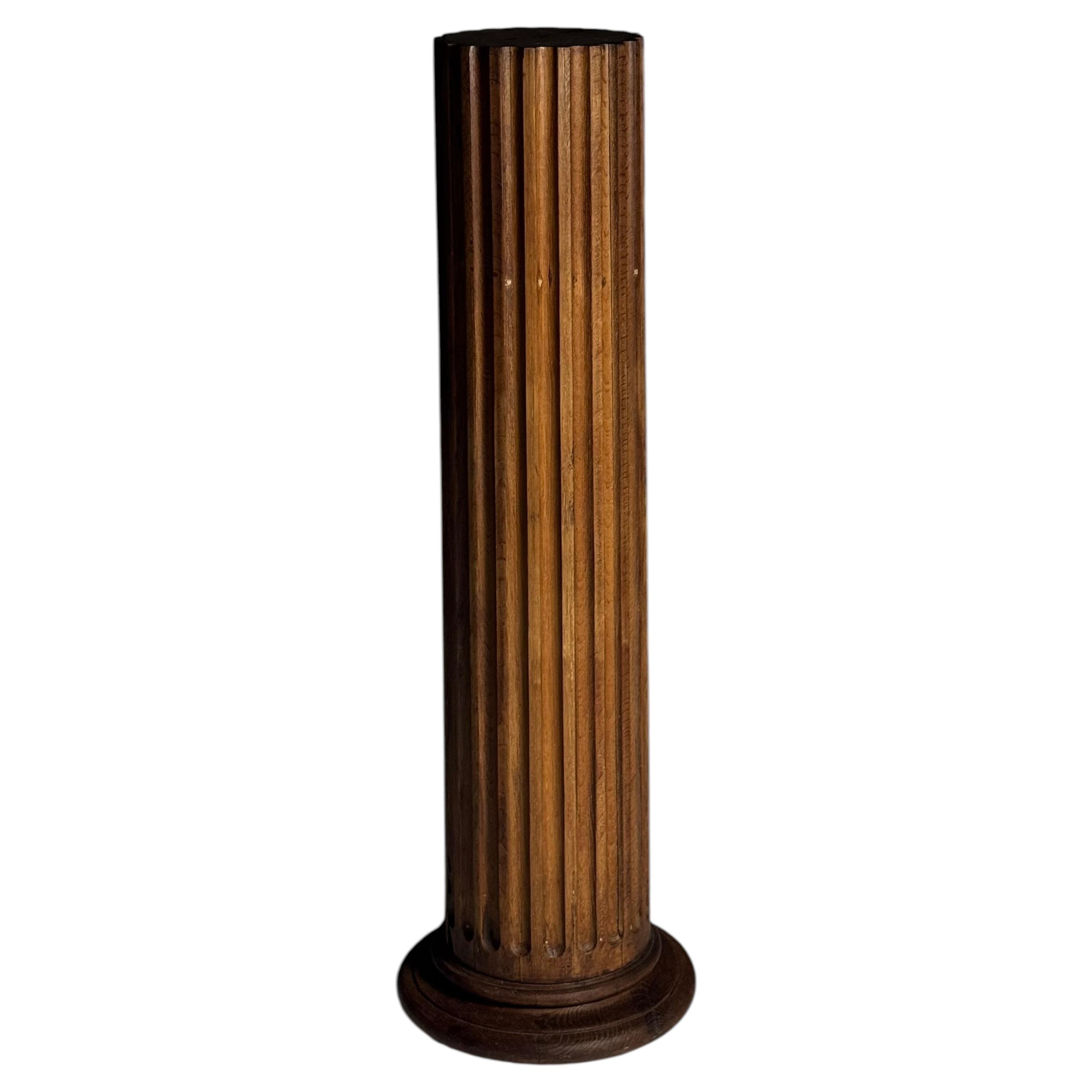 French oak column, 140cm For Sale