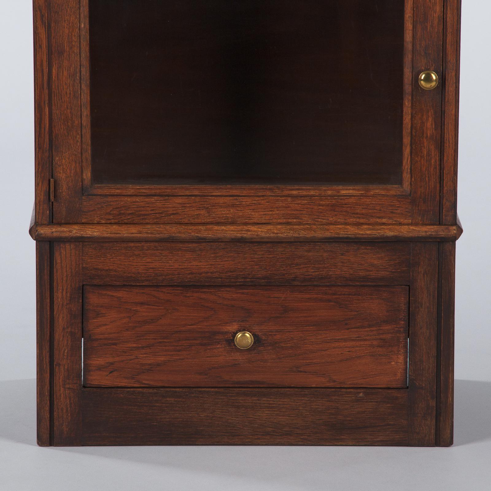 French Oak Commercial Display Cabinet, 1940s 7