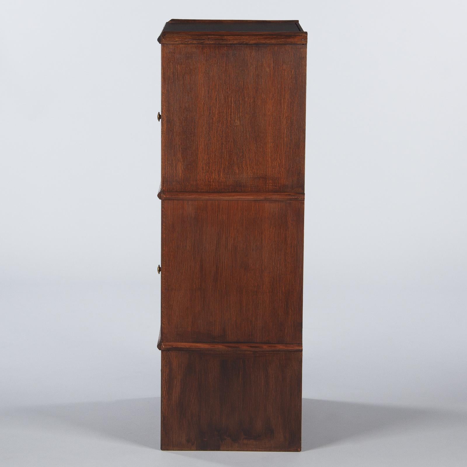 20th Century French Oak Commercial Display Cabinet, 1940s