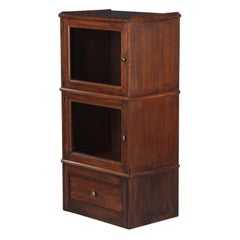 Retro French Oak Commercial Display Cabinet, 1940s