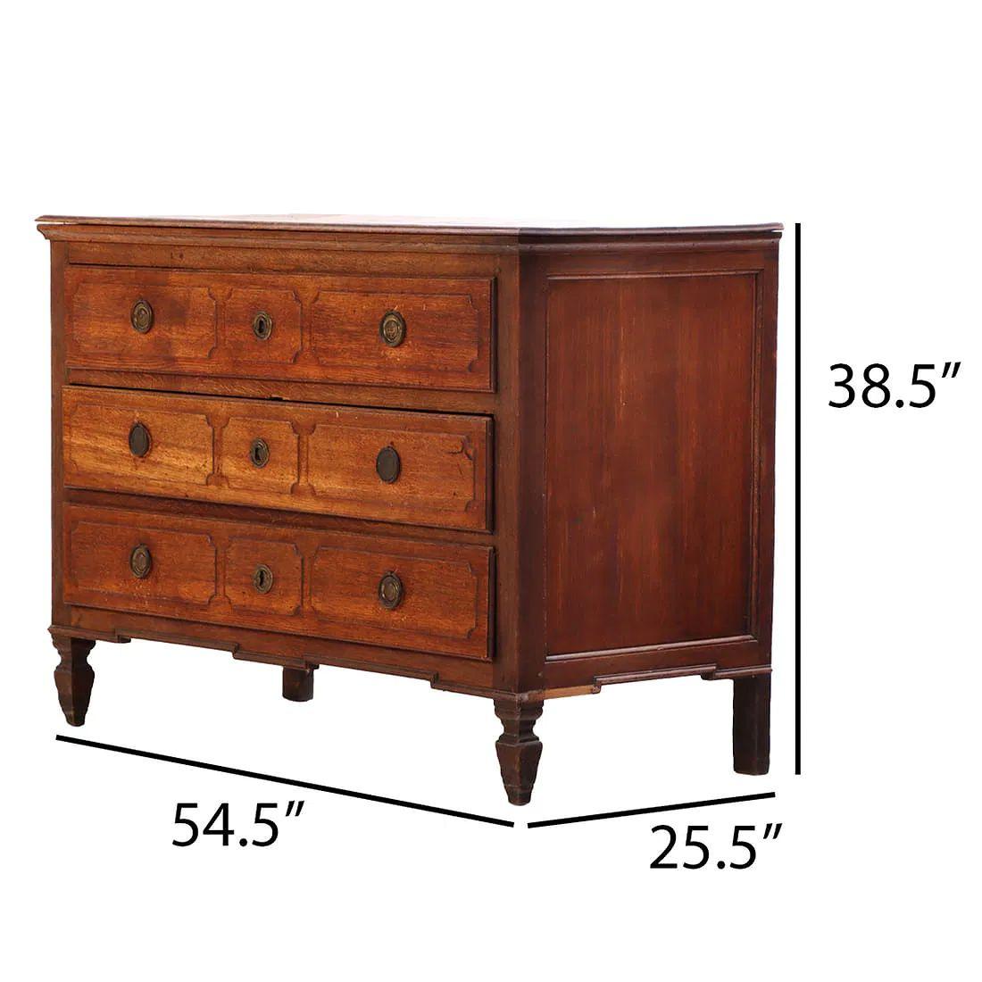 French Oak Commode, C. 1810 In Good Condition For Sale In Houston, TX