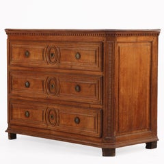 Commode francese in Oak, fine del XVIII secolo.