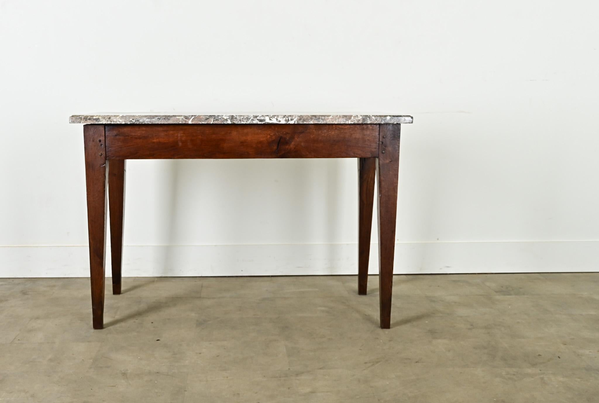 French Provincial French Oak Console or Patisserie Table For Sale