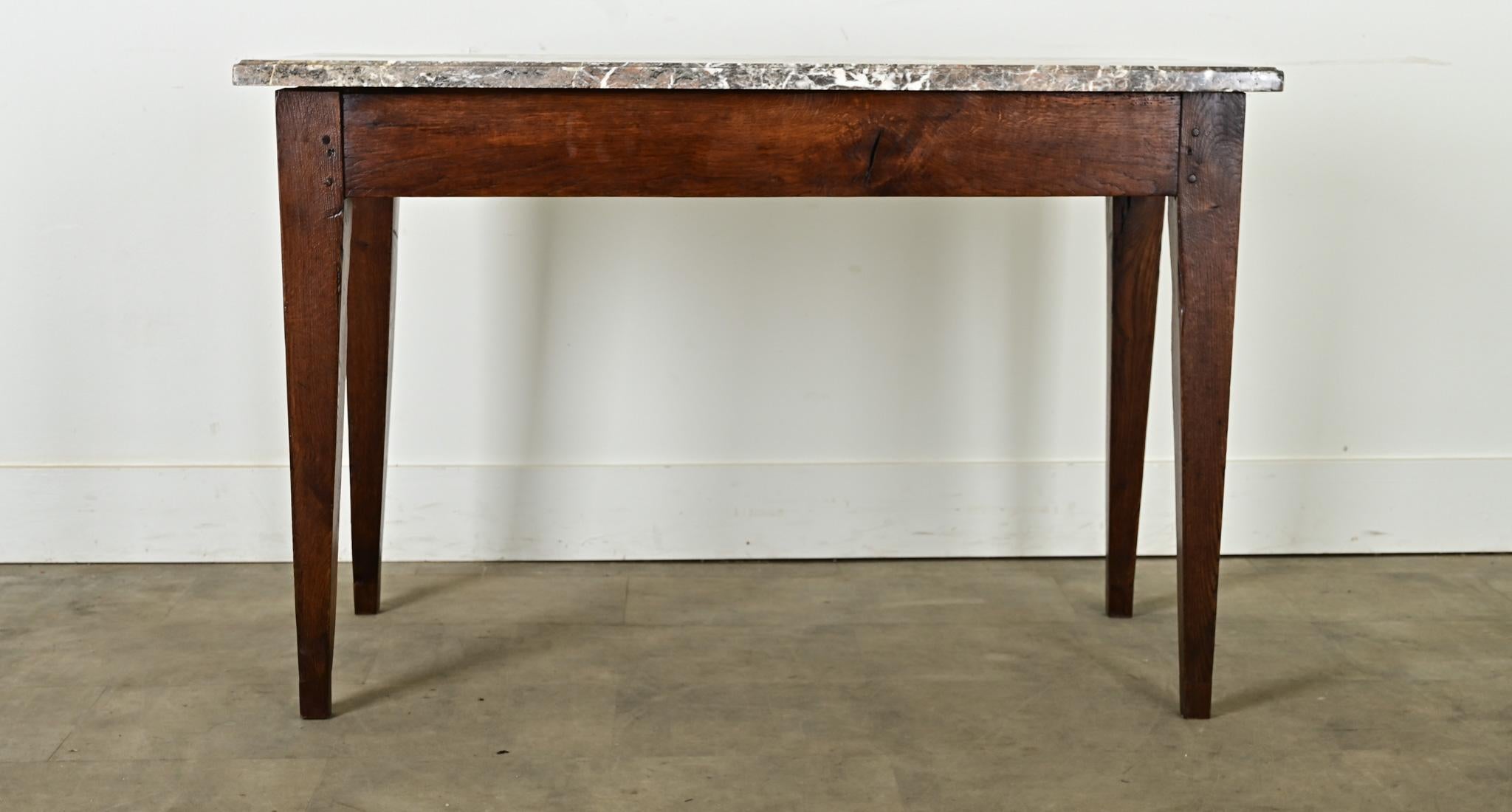 Joinery French Oak Console or Patisserie Table For Sale