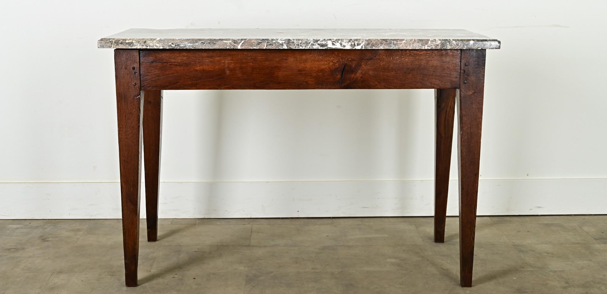 19th Century French Oak Console or Patisserie Table For Sale