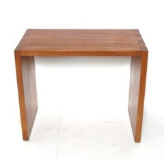 French Oak Console Table Charlotte Perriand Style Mid Century Modern Desk Bar