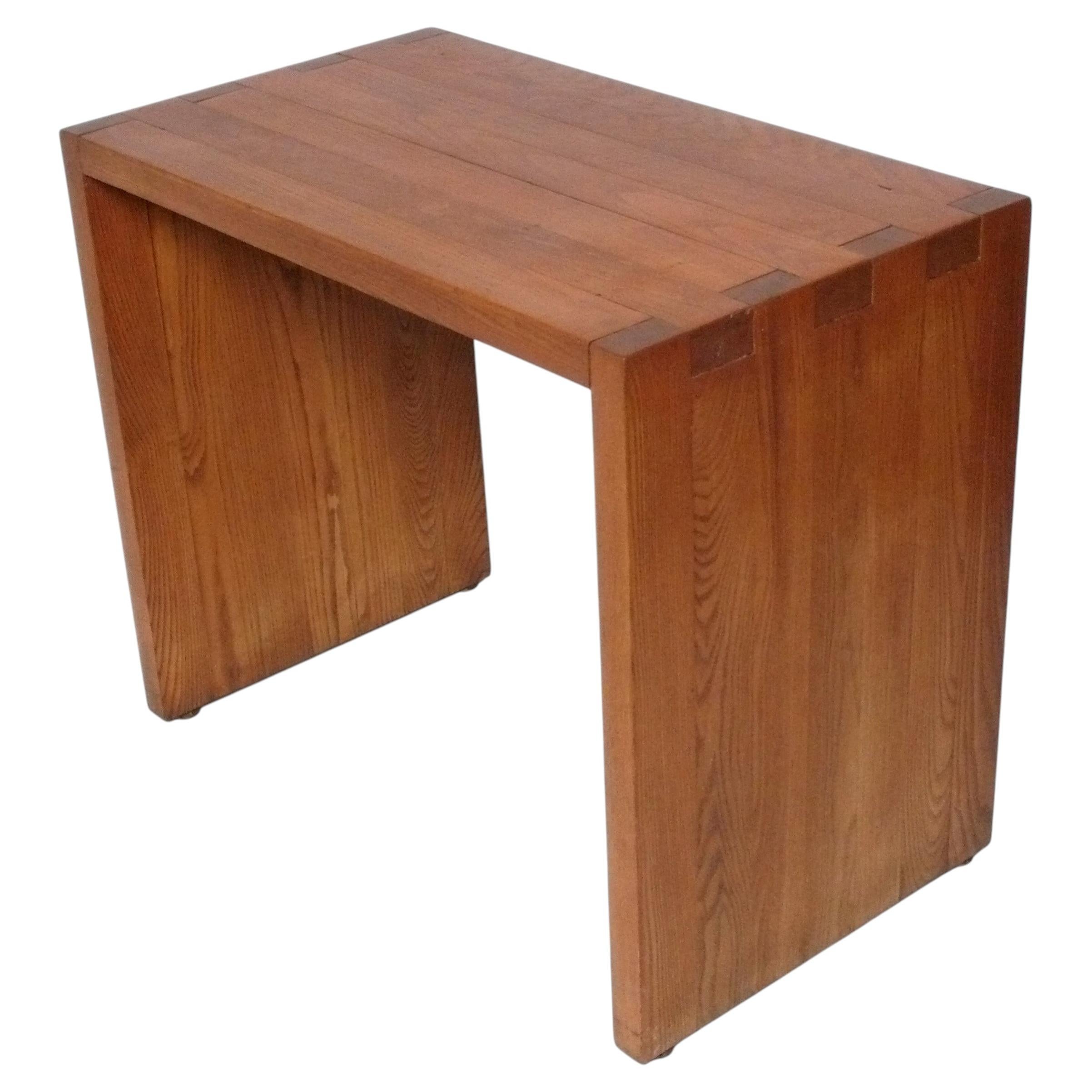 French Oak Console Table Charlotte Perriand Style Mid Century Modern Desk Bar