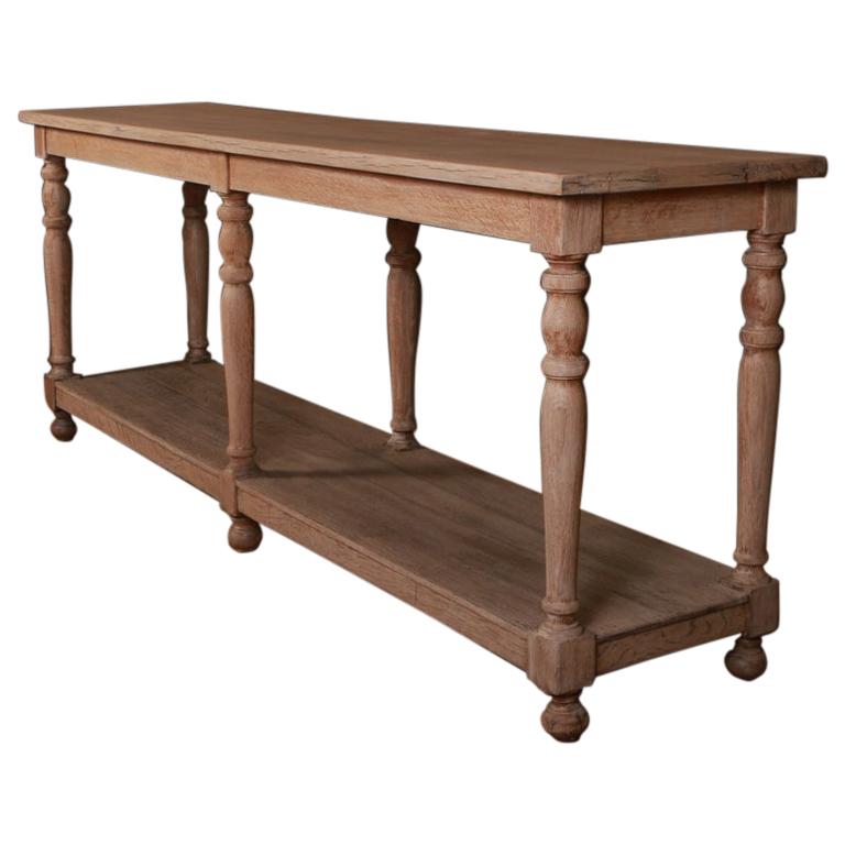 French Oak Console Table