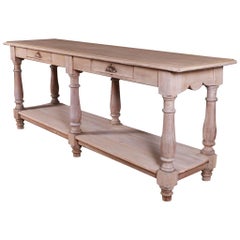 French Oak Console Table