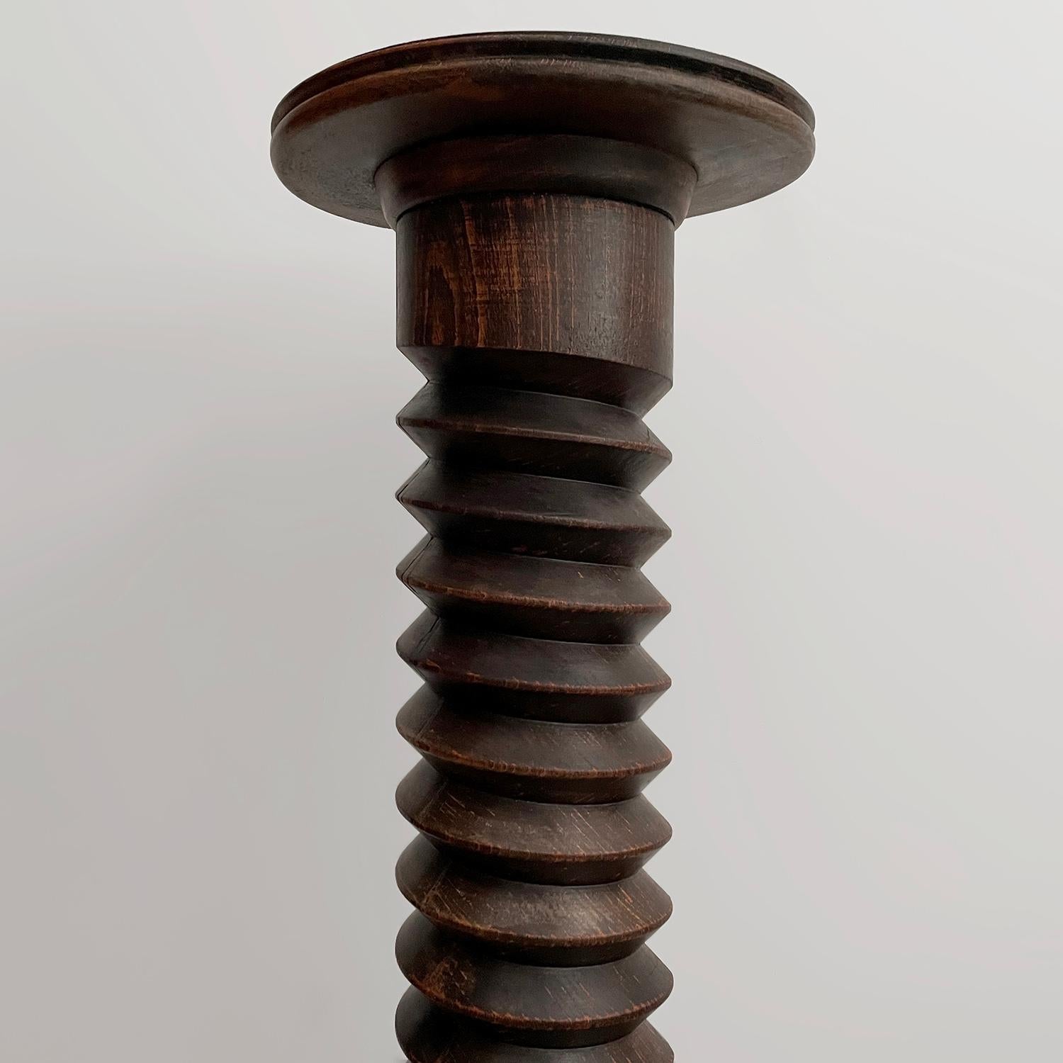 Piedistallo cavatappi in Oak francese nello stile di Dudouyt in vendita 5