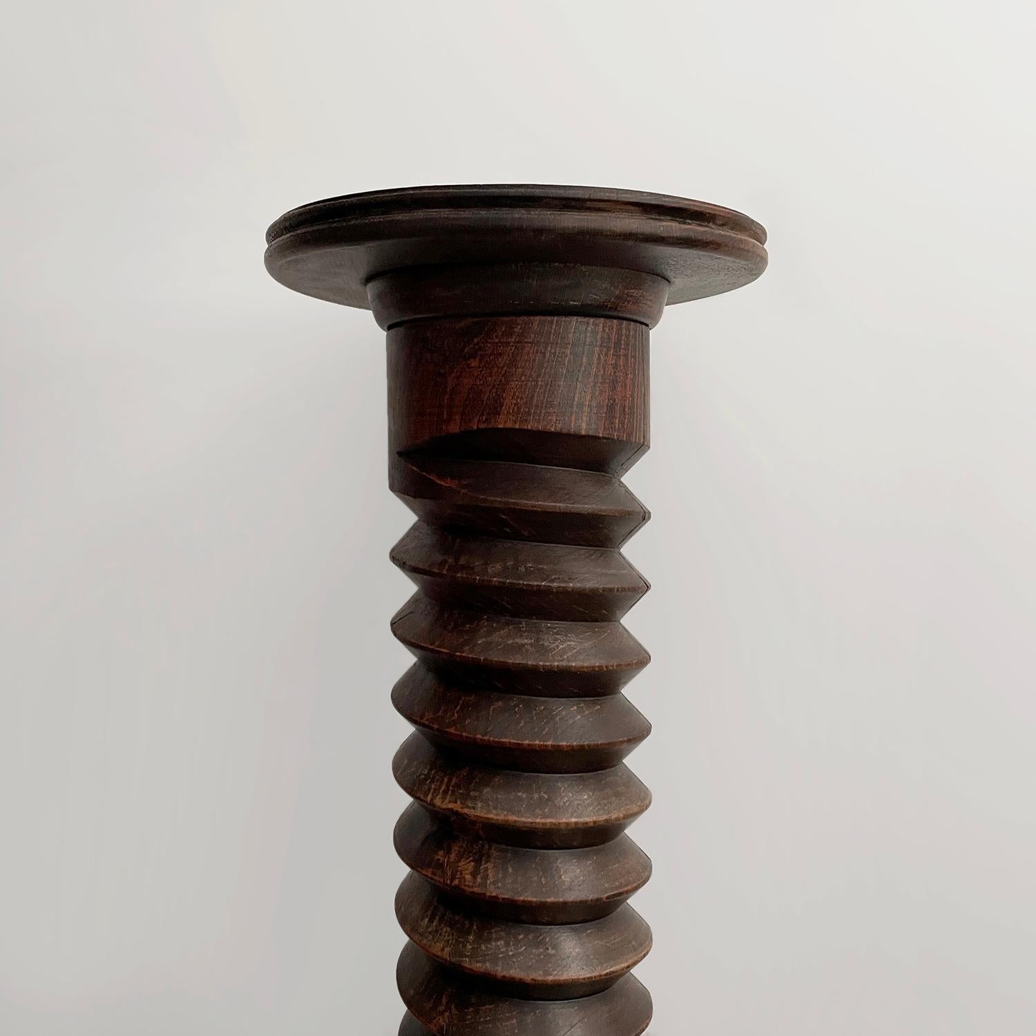 Piedistallo cavatappi in Oak francese nello stile di Dudouyt in vendita 7