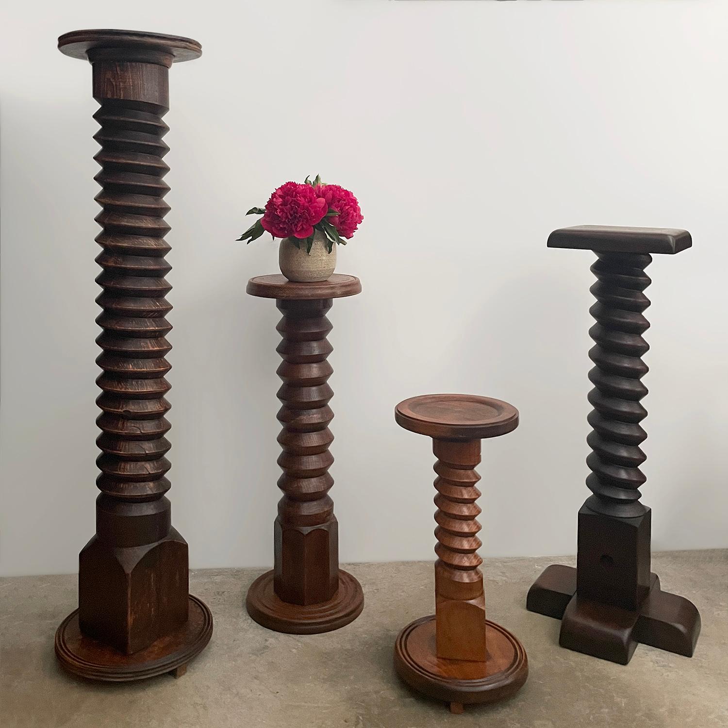 Piedistallo cavatappi in Oak francese nello stile di Dudouyt in vendita 9