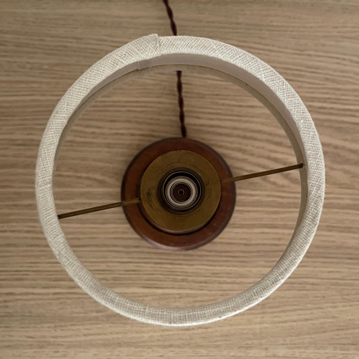 Lampe à poser en forme de tire-bouchon en Oak Oak (compatible avec le Rewire US) en vente 1