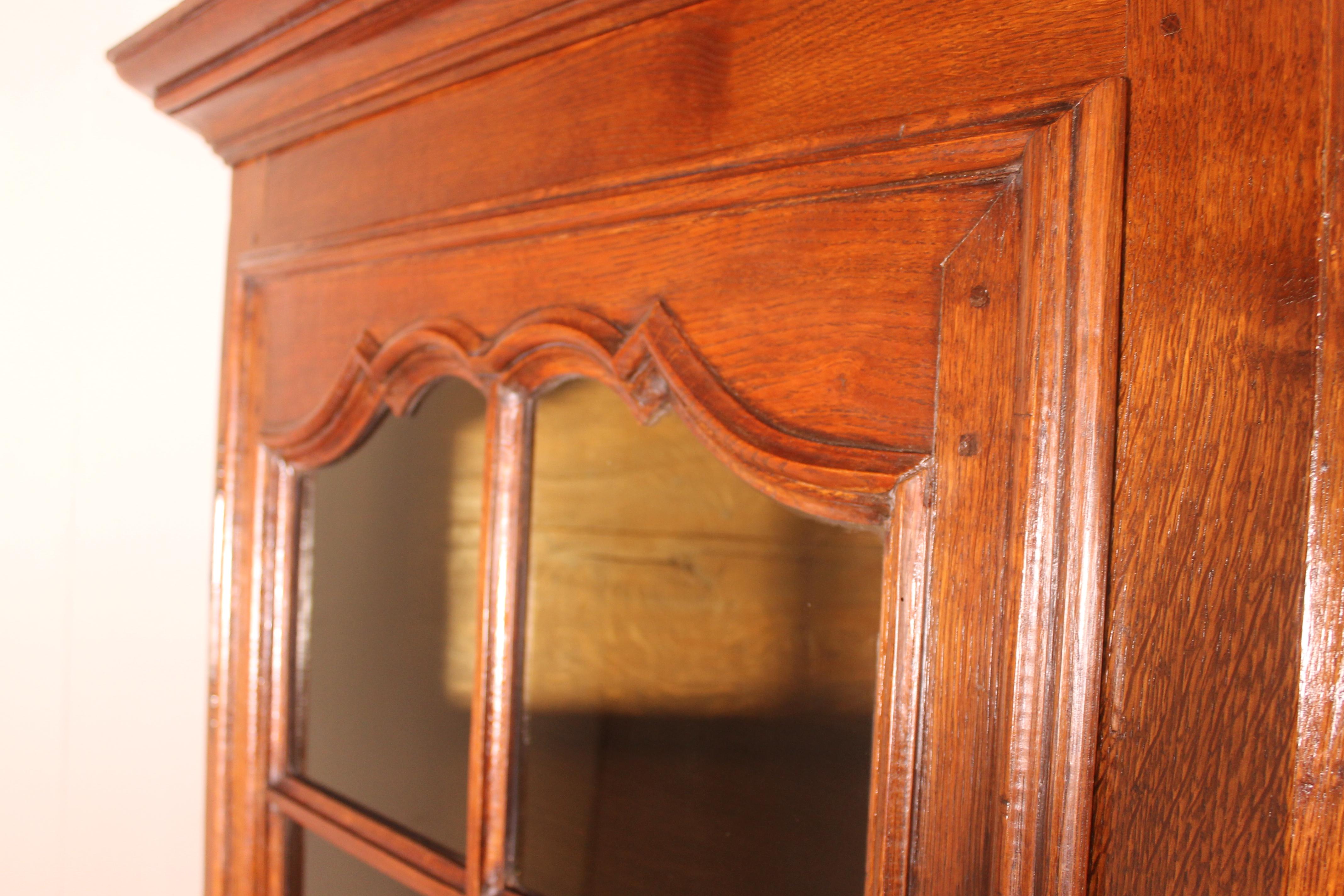French Oak Corner Cupboard 18 Century Composite For Sale 1