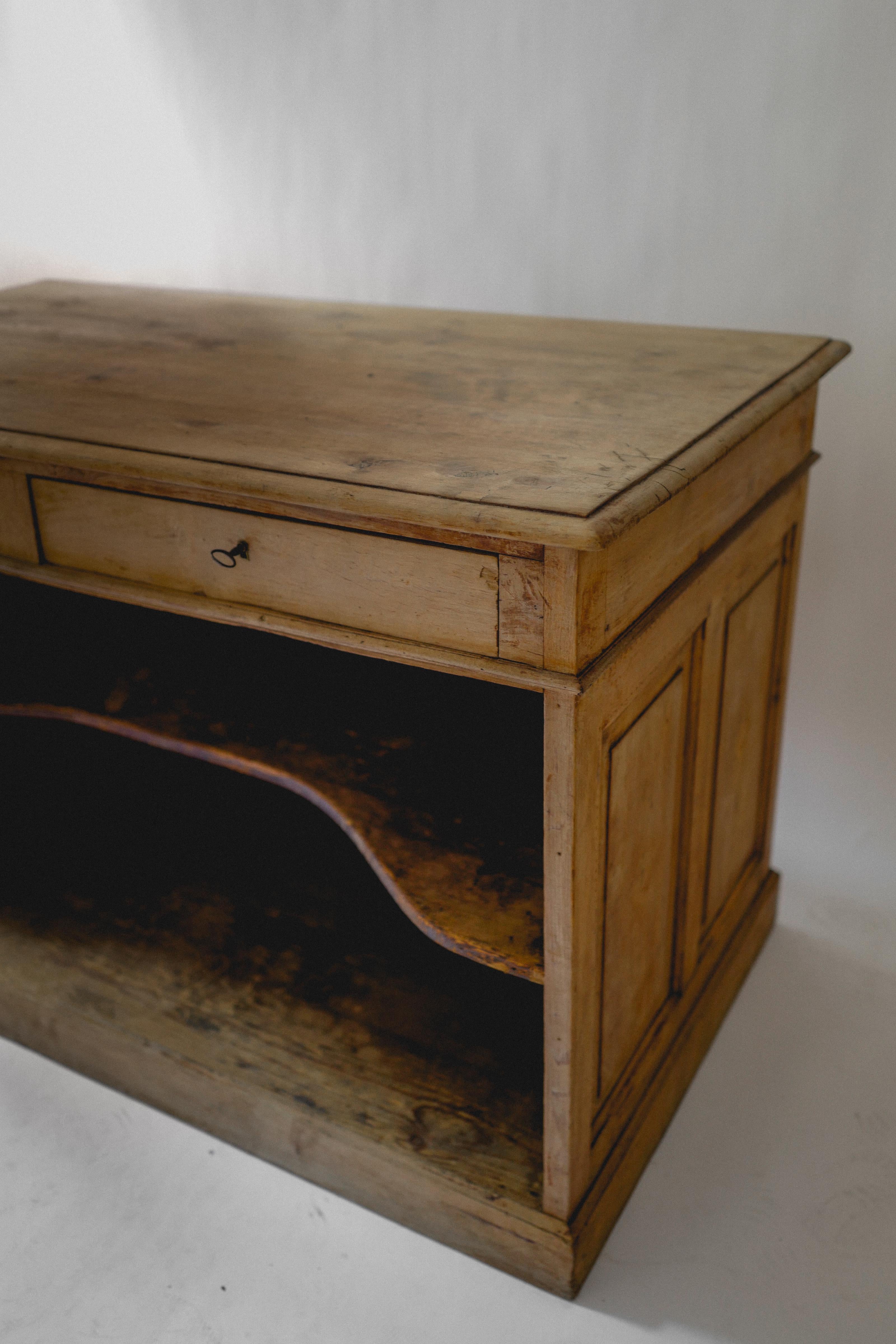19th Century French Oak Counter  1