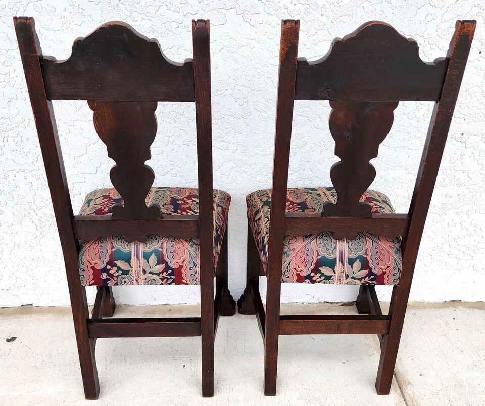 French Oak Dining Chairs 19th Century Set of 4 For Sale 10