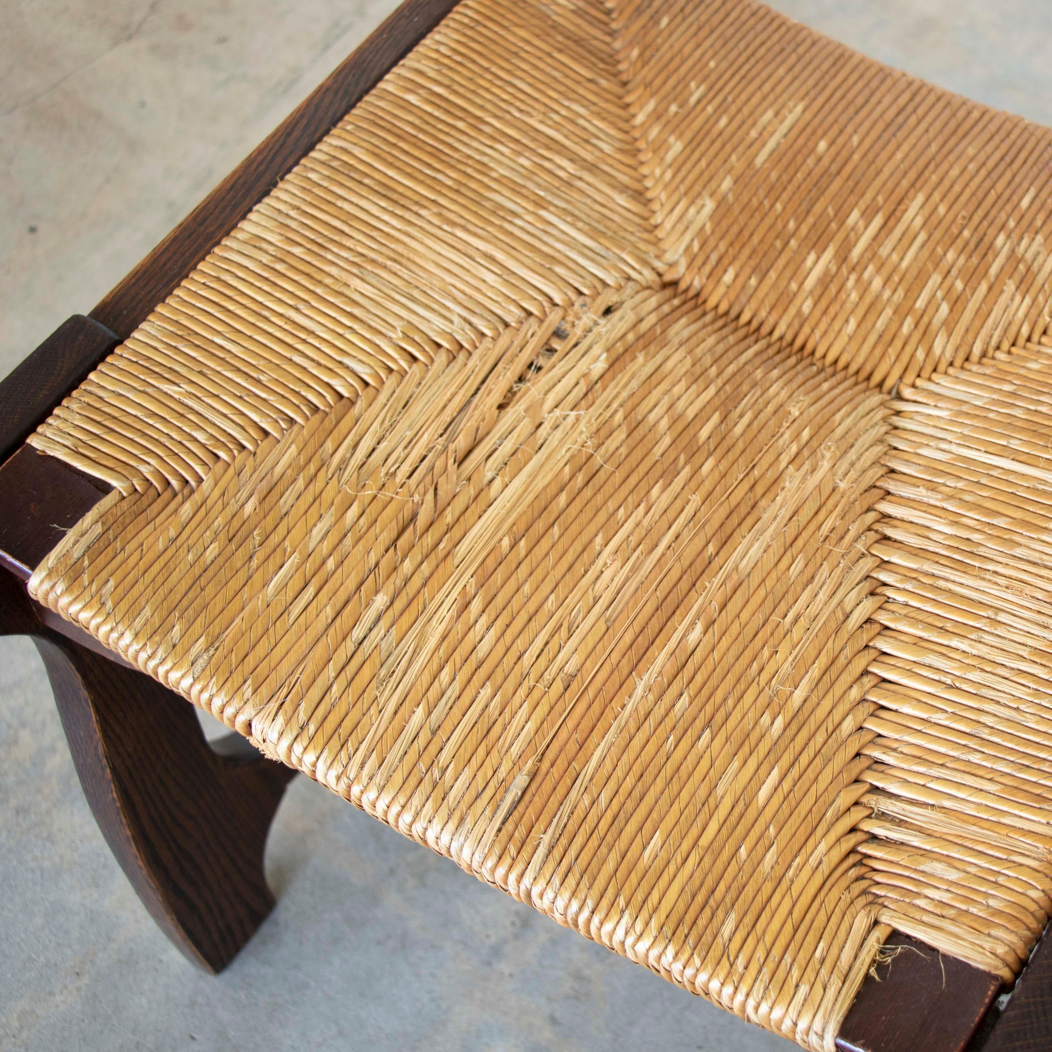 Chaises de salle à manger en Oak dans le style de Guillerme et Chambron, ensemble de 6 pièces en vente 5
