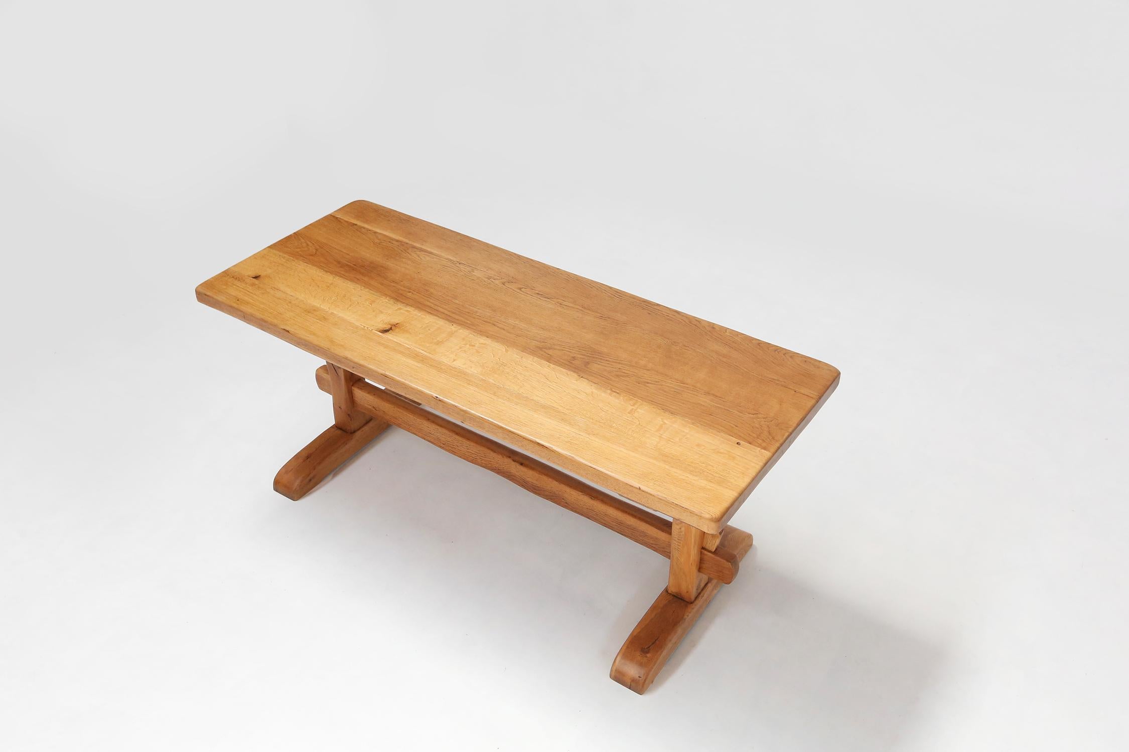 French oak dining table 1960 For Sale 1